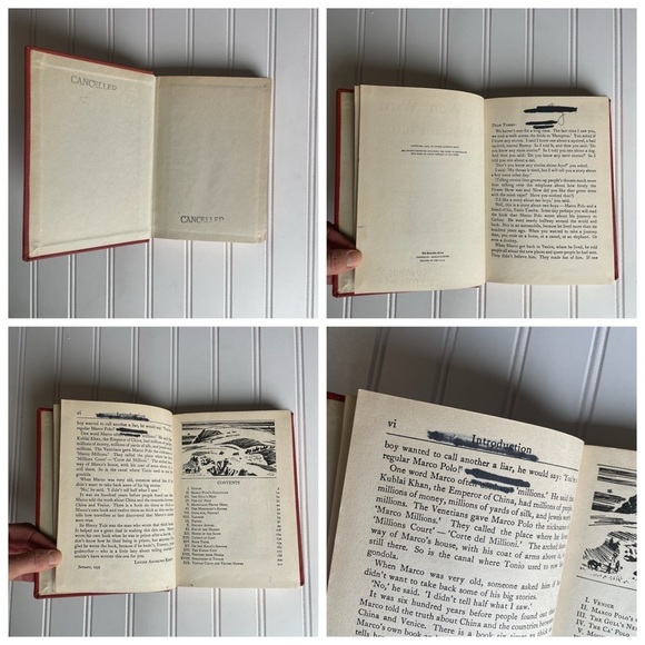 He Went With Marco Polo by Louise Andrews Kent (1935, Hardcover) Antique Book - Picture 4 of 10